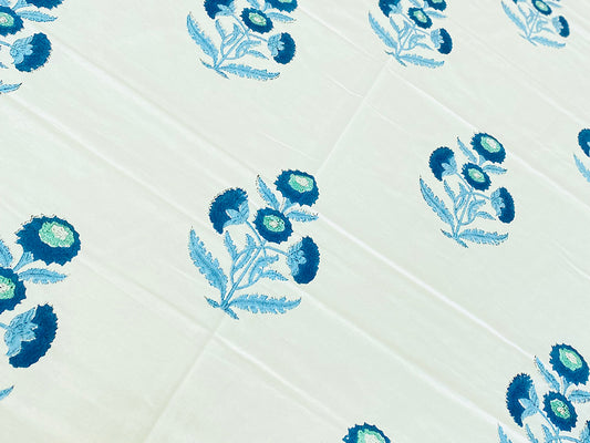 Blue Mughal Motifs Tablecloth