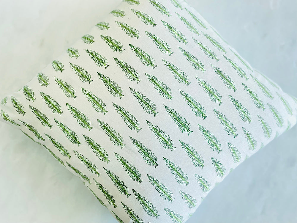 Green Pine Tree Cushion Cover