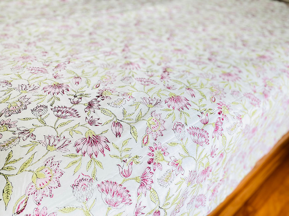 Lavender Floral Single Dohar Set