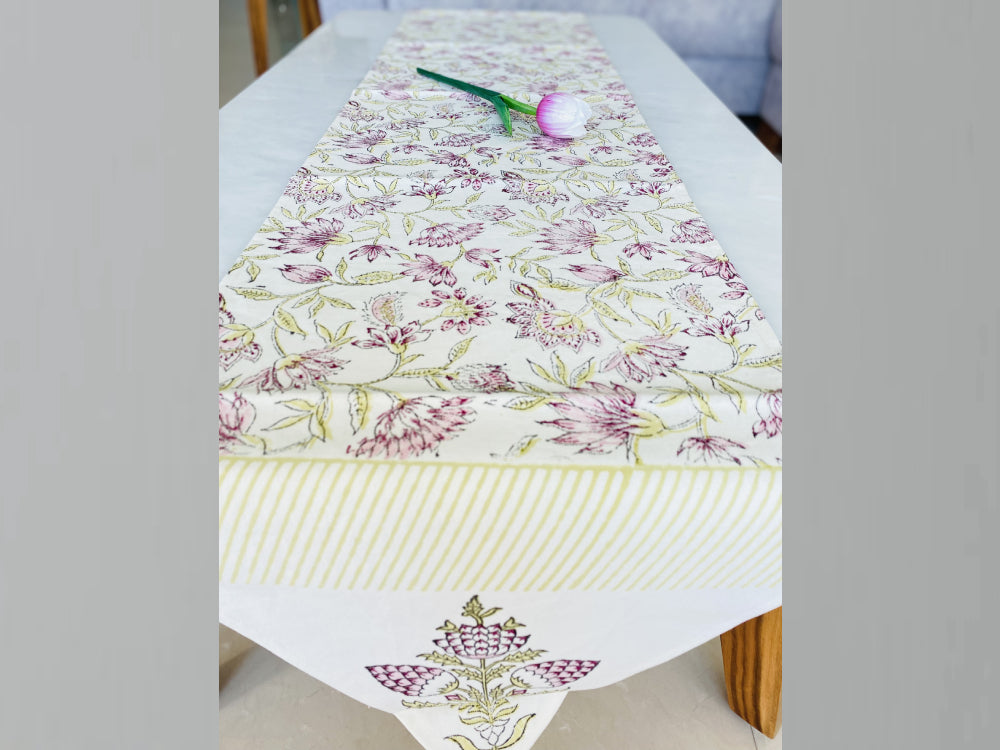 Lavender Floral Table Runner