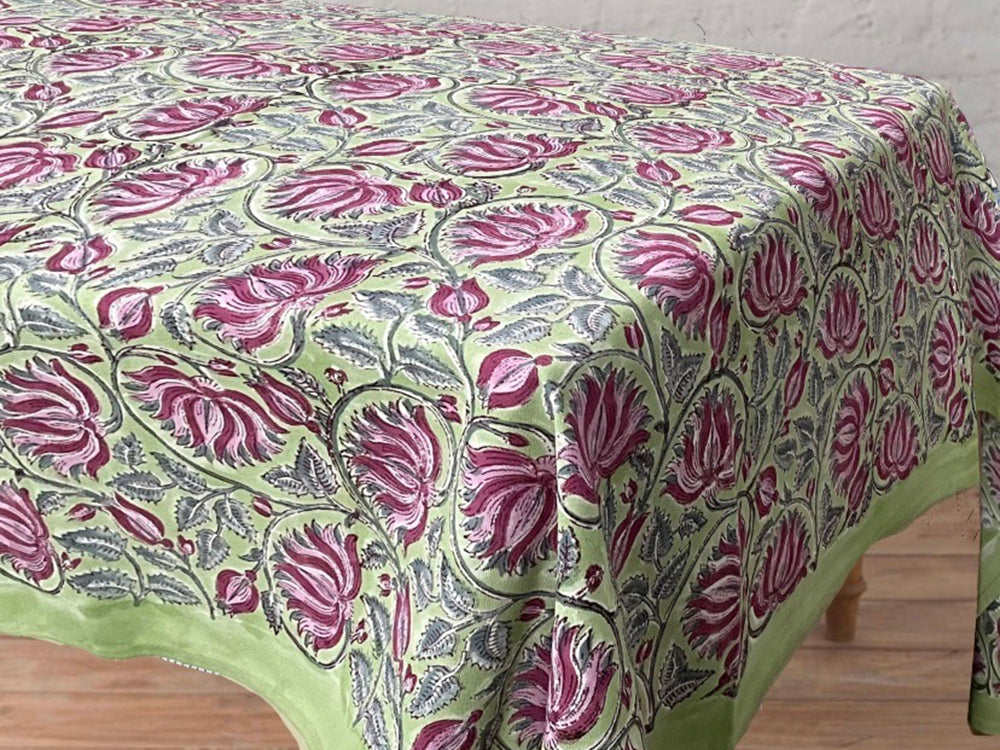Lotus Motifs Tablecloth
