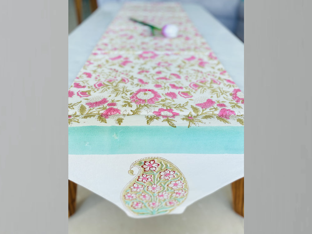 Pink Paisley Table Runner