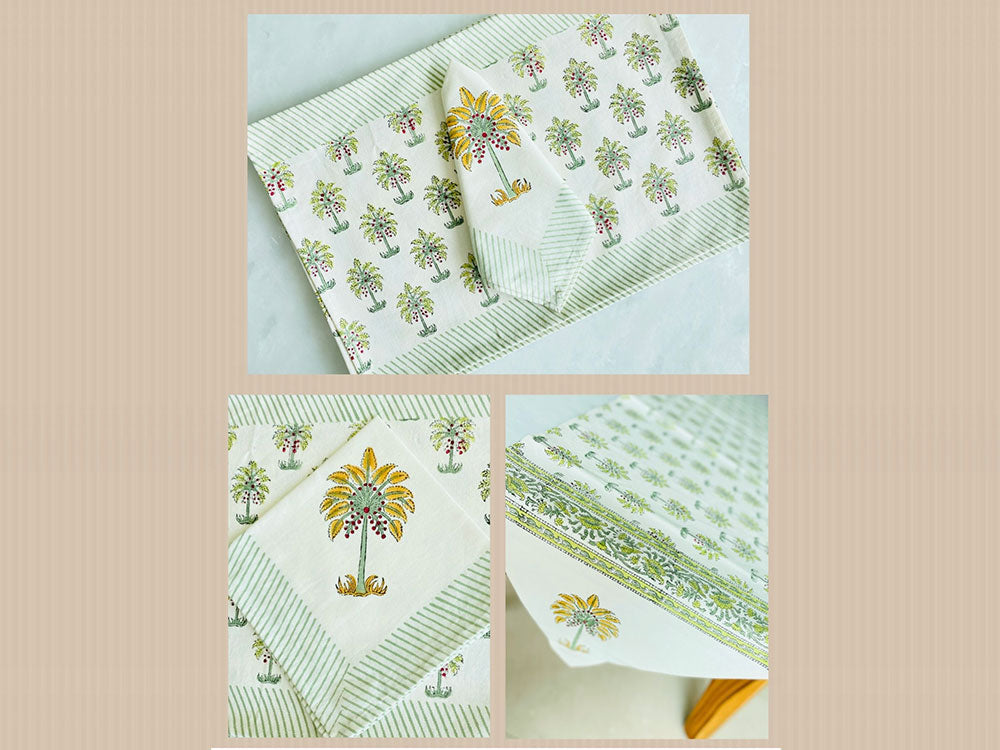 Small Palms Table Linen Set