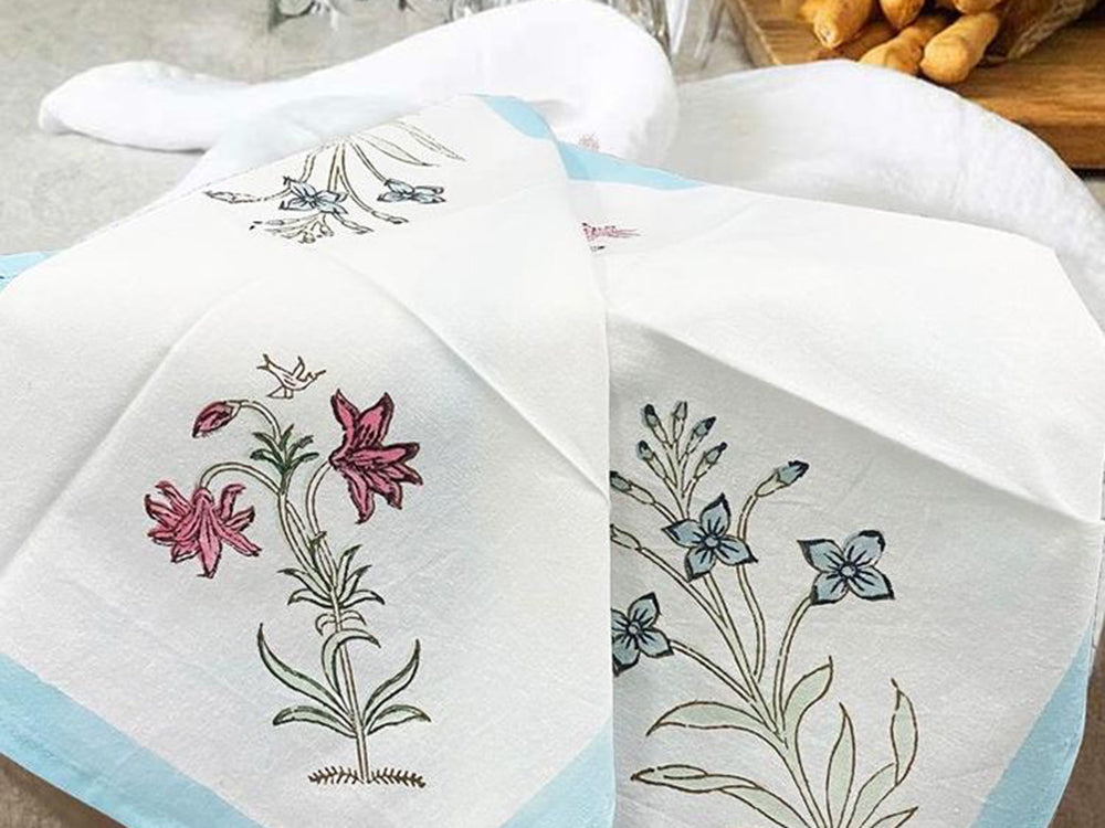 Water Lily Placemat Napkin Set