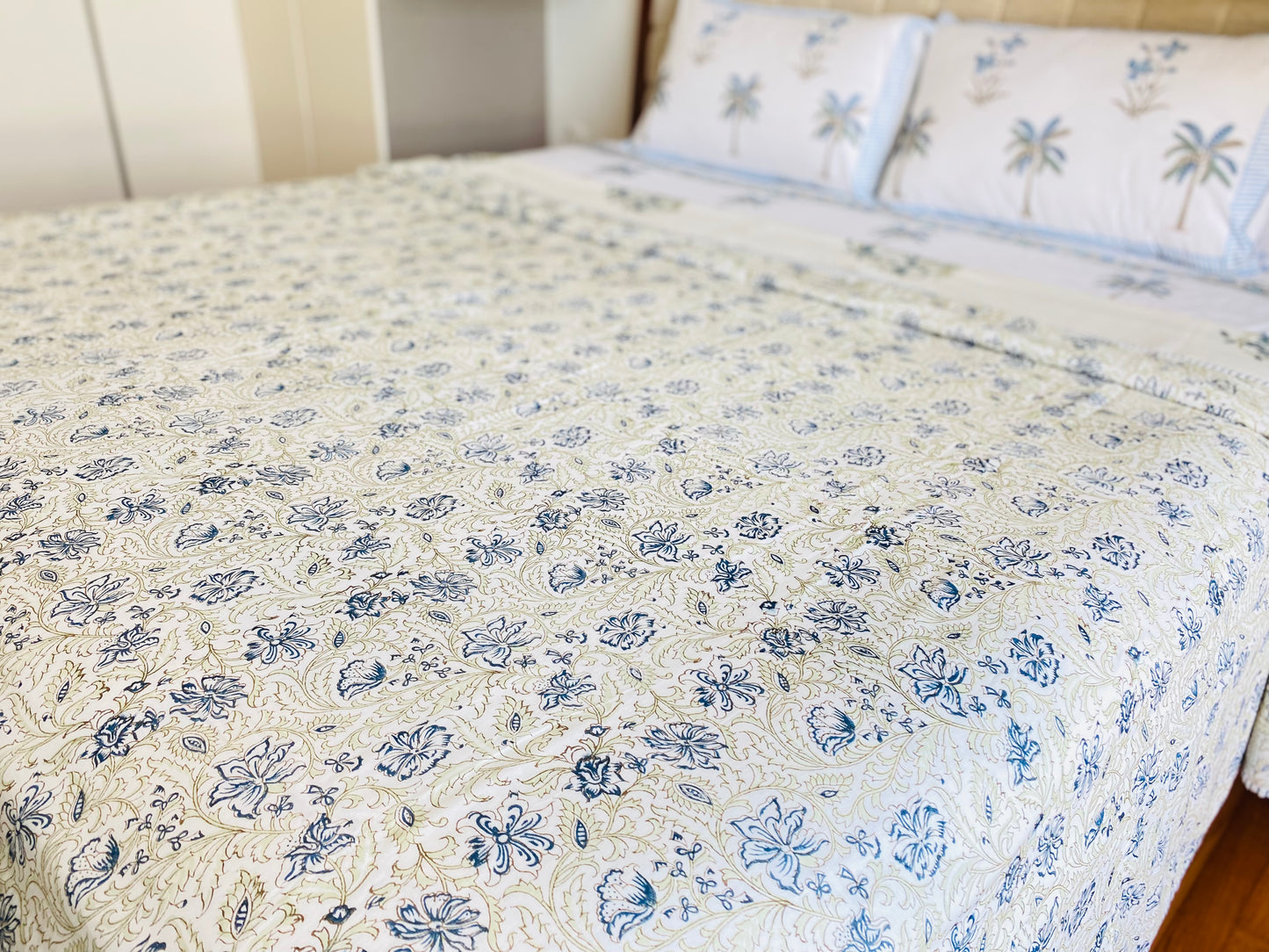 Blue & Olive Green Dohar