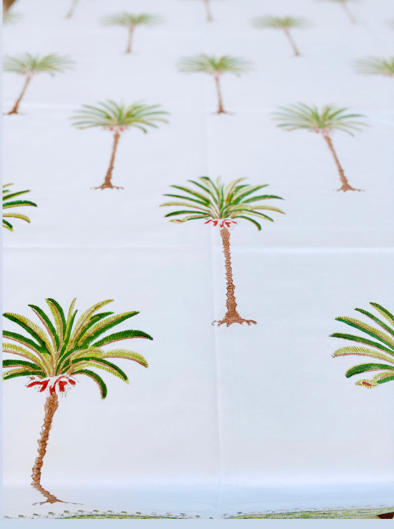 Green Palm Tablecloth