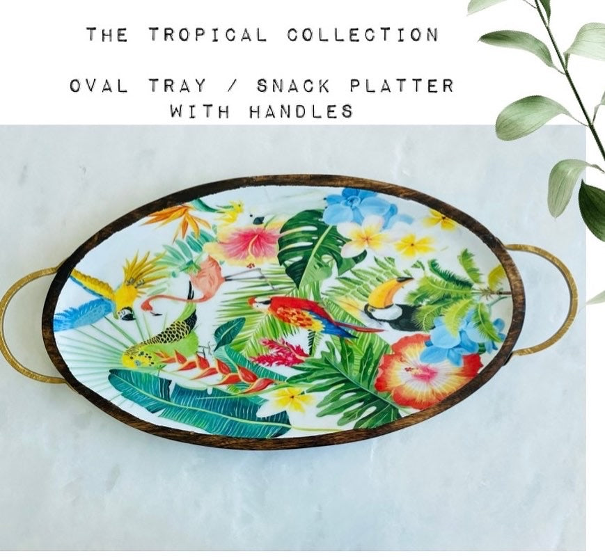 Tropical Oval Snack Platter
