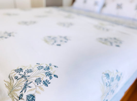 Blue & Olive Green Dohar