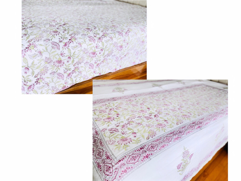 Lavender Floral Single Dohar Set
