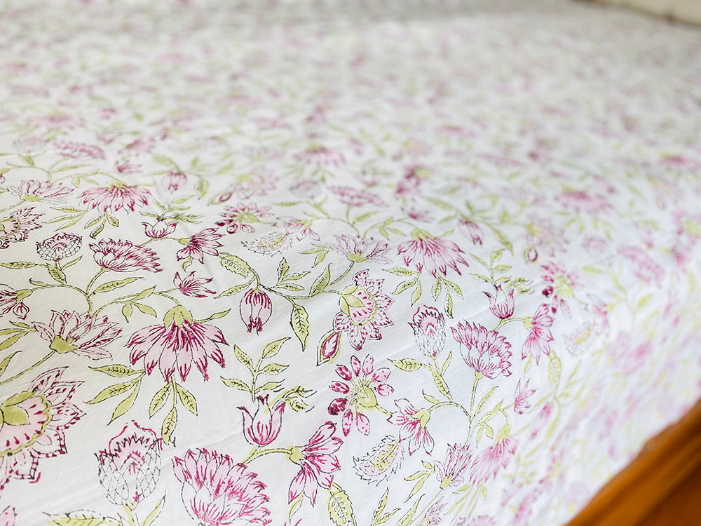 Lavender Floral Single Dohar Set