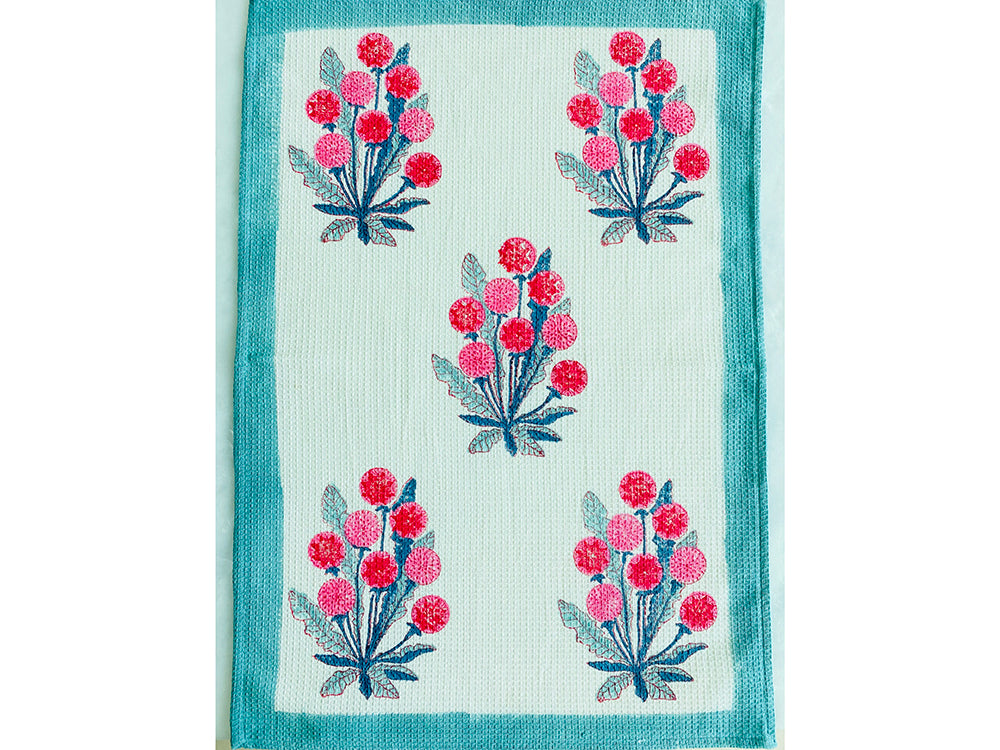 Pink Poppy Hand Towel - Set of 2