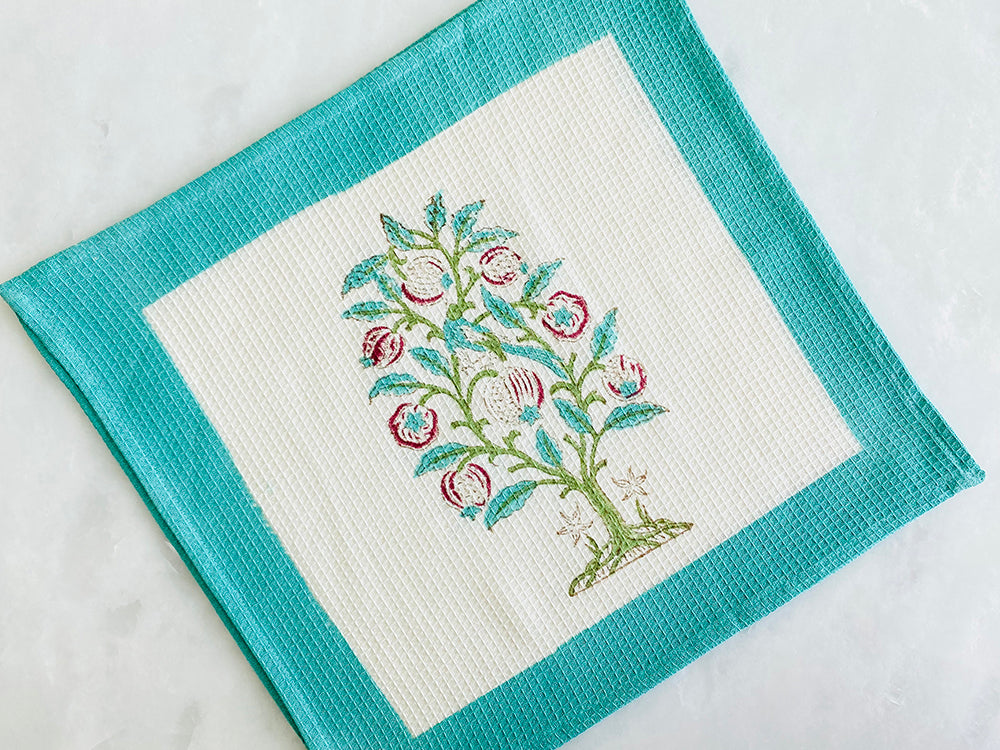 Pomegranate Face Towel - Set of 2