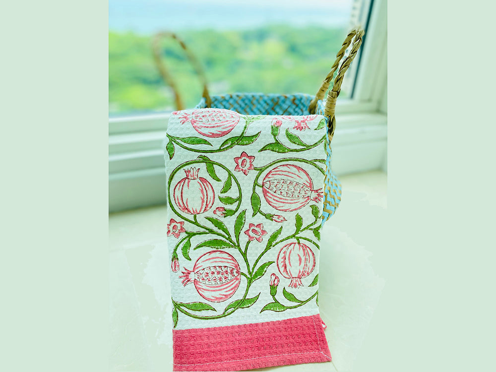 Pomegranate Hand Towel - Set of 2