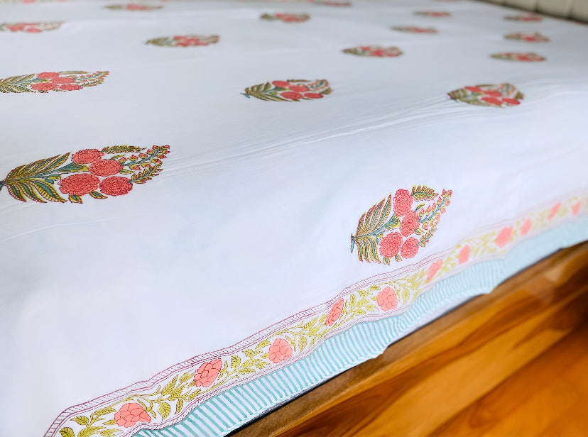 Orange Bloom Single Dohar Set