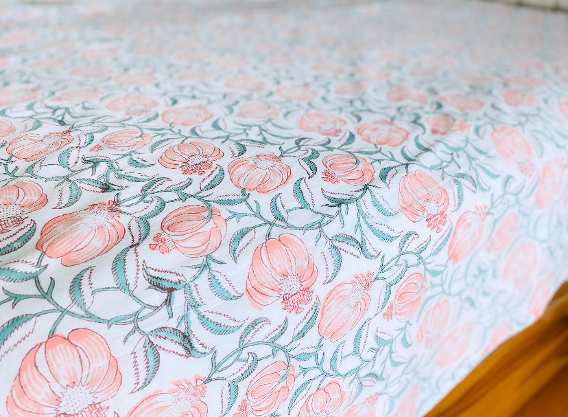 Orange Bloom Single Dohar Set